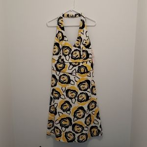 Dress Barn 20W Halter Top Dress Flowers New